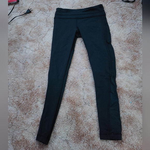 Lululemon leggings back zipper pocket Swift Speed High-Rise Crop 25" size 4 - Picture 3 of 6
